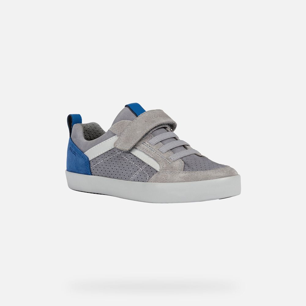 Geox Sneakers Grey/Blue Kilwi - Geox Boys Shoes - KWJUBV302